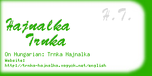 hajnalka trnka business card